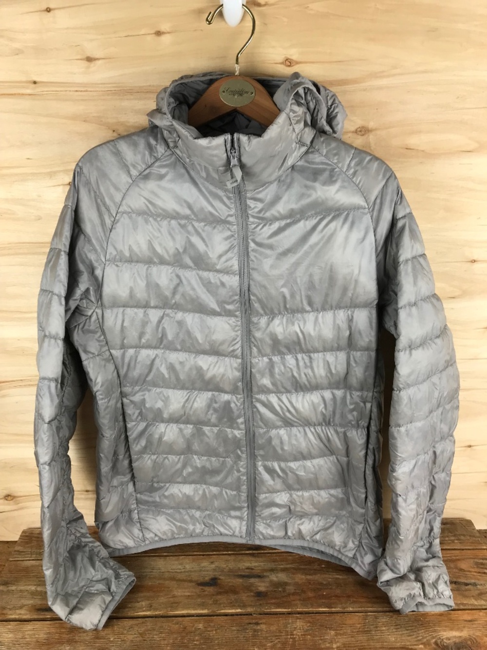 Uniqlo Jacket Ultra Light Down Puffer Jacket Men’s Small Packable Gray